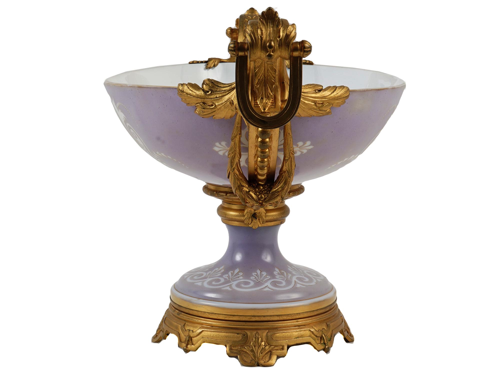 FRENCH OPALINE GLASS CENTERPIECE ATTR TO BACCARAT PIC-4